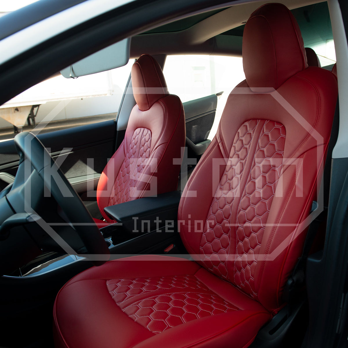 2020-Up Tesla Model Y Custom Leather Seat Covers