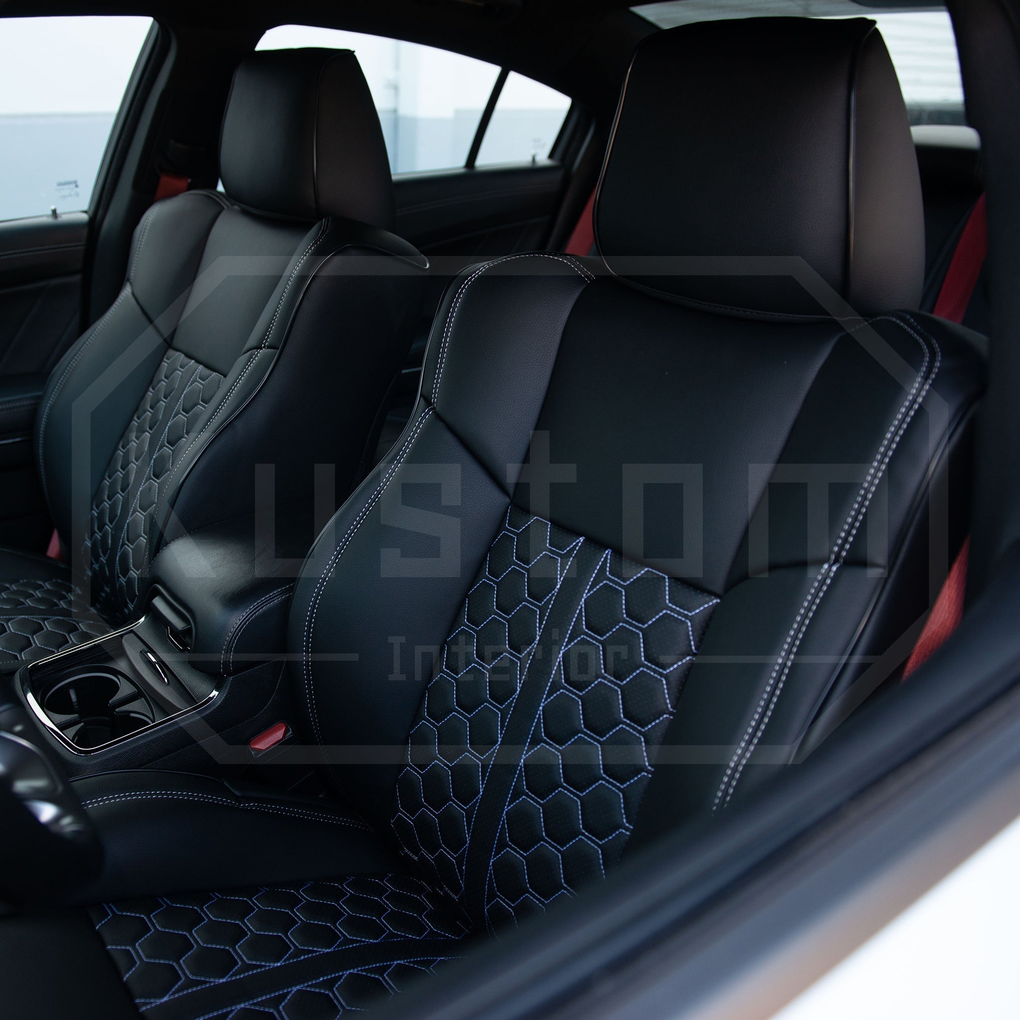 2015-Up Dodge Challenger Custom Leather Seat Covers (Performance Seat)