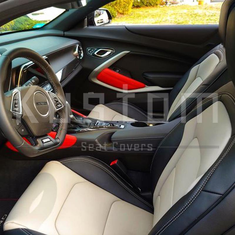 6th Gen Camaro Coupe Custom Leather Seat Covers