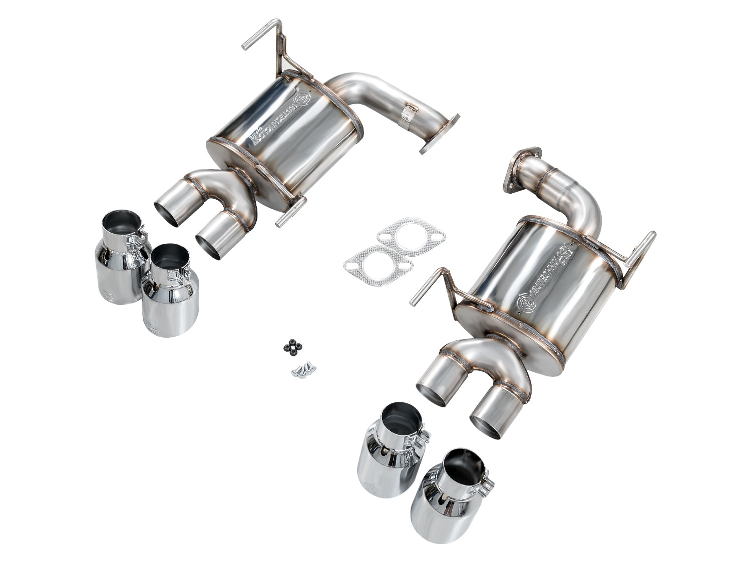 AWE Touring Edition Axleback Exhaust for VB Subaru WRX - Chrome Silver Tips