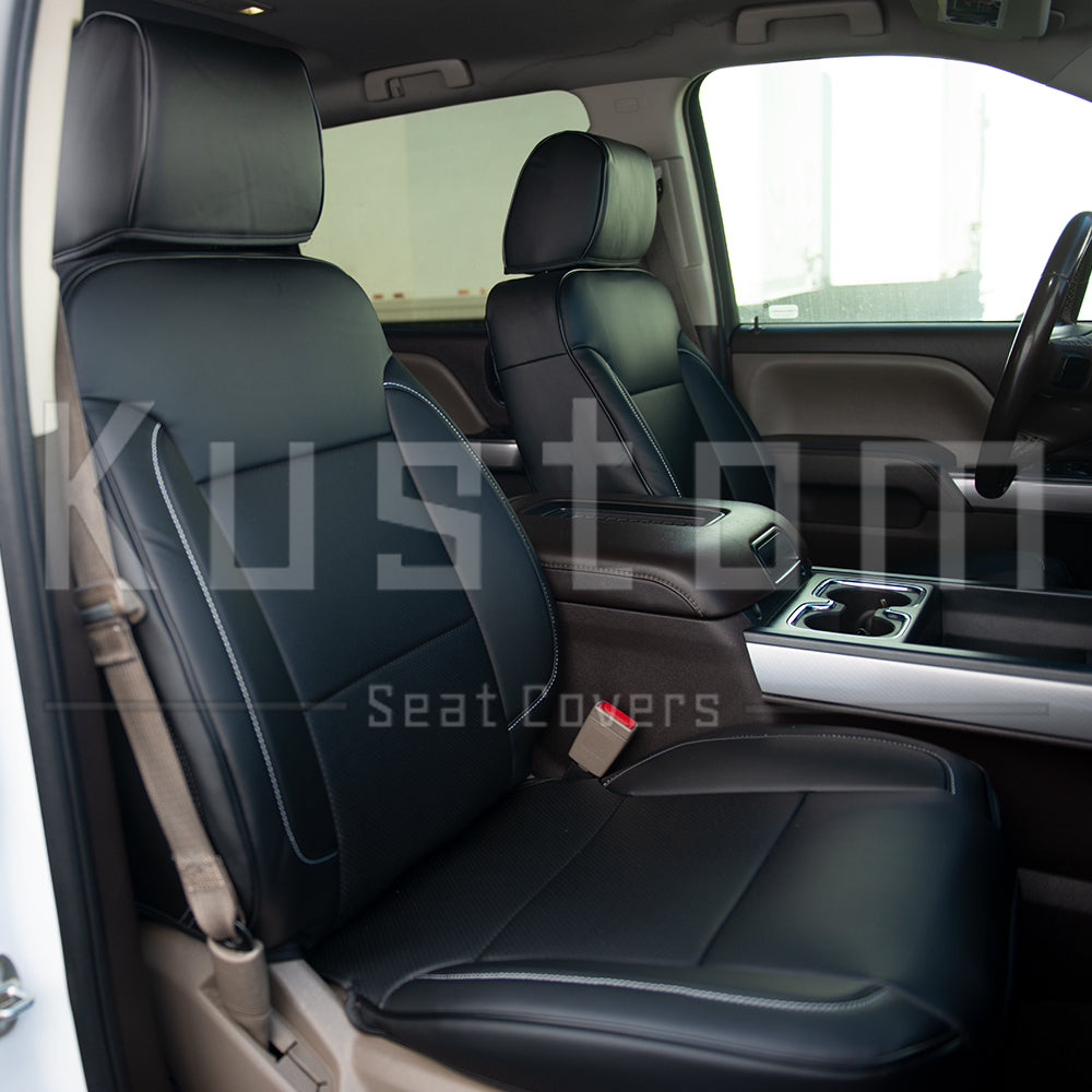 2014-18 Chevrolet Silverado Premium Custom Leather Seat Covers