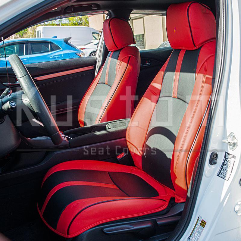 2016-Up Honda Civic Front Leather Seat Covers