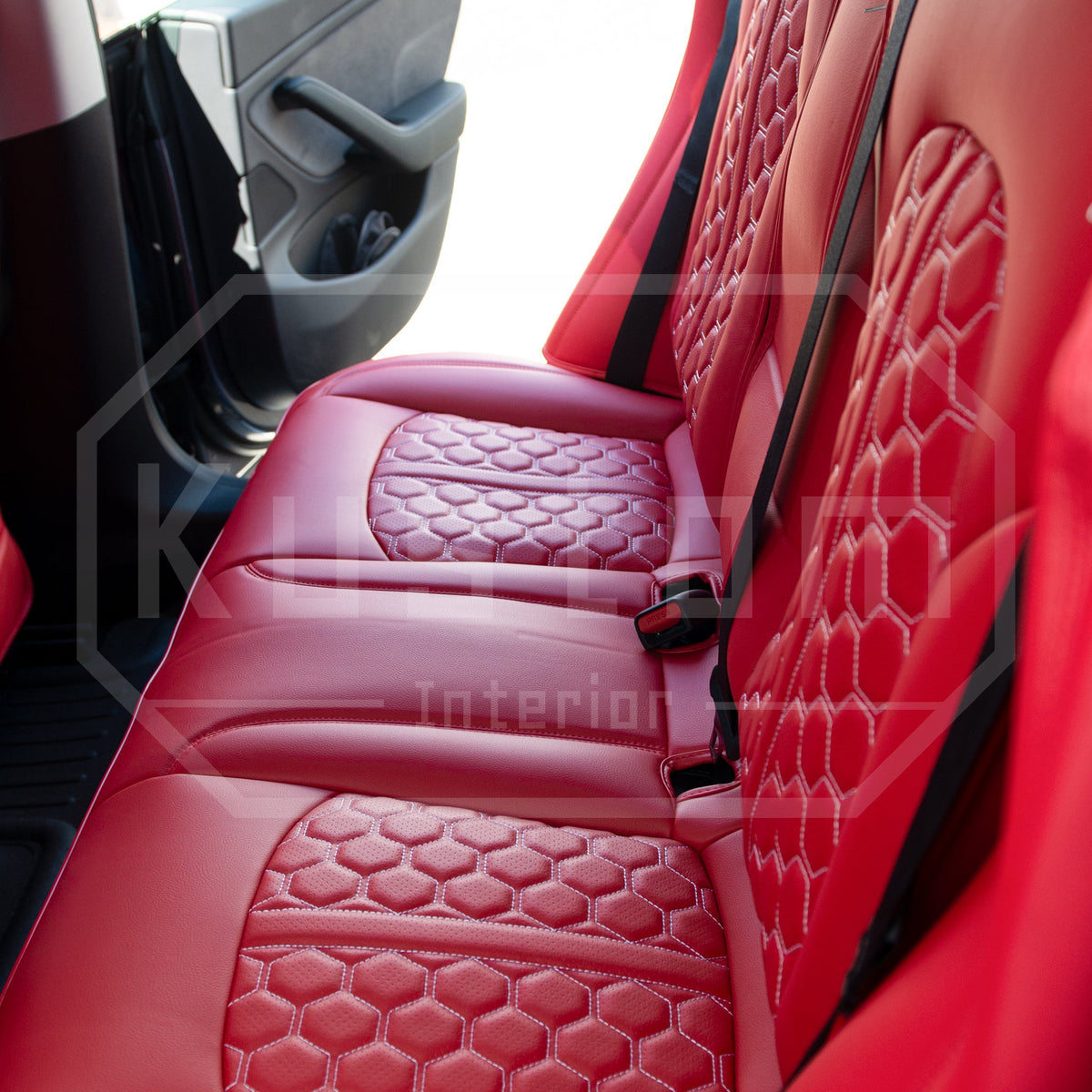2017-21 Tesla Model 3 Custom Leather Seat Covers