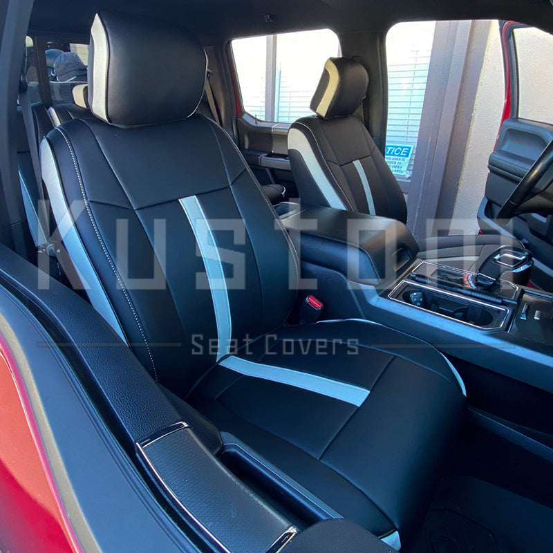 2015-21 Ford F-150 / F-250 Premium Custom Leather Seat Covers
