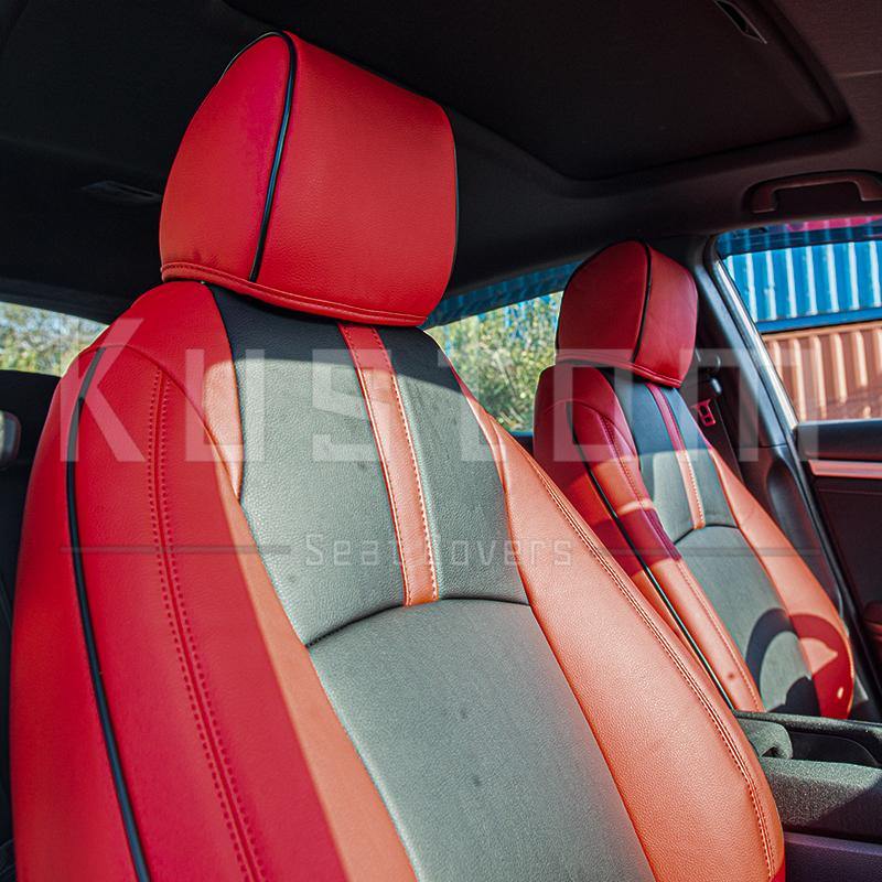 2016-Up Honda Civic Front Leather Seat Covers