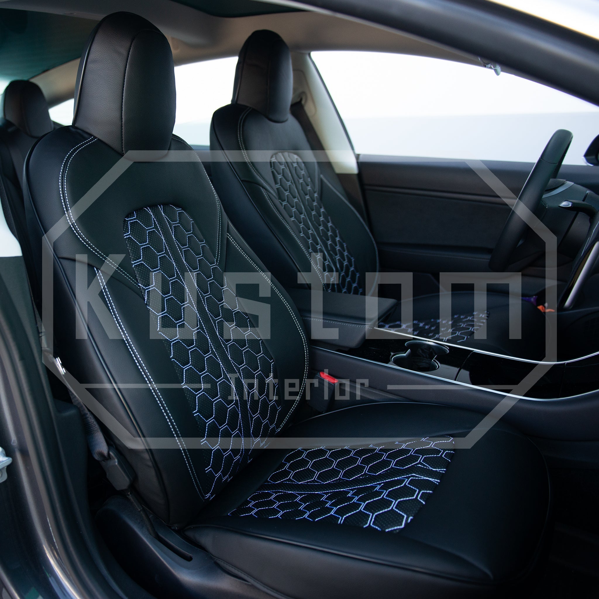2020-Up Tesla Model Y Custom Leather Seat Covers