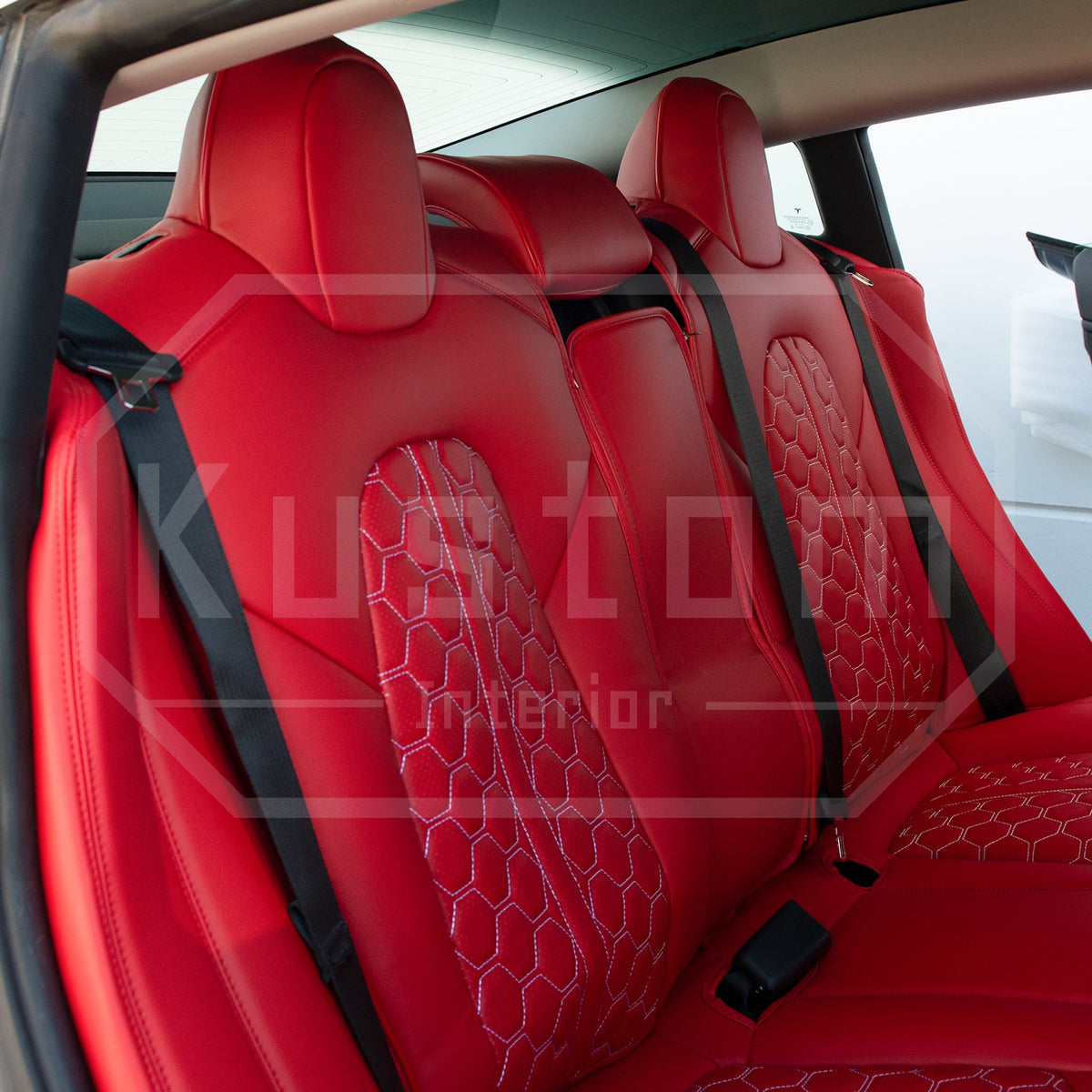 2017-21 Tesla Model 3 Custom Leather Seat Covers