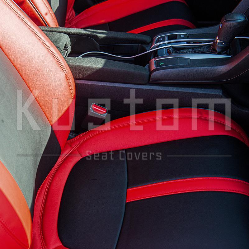 2016-Up Honda Civic Front Leather Seat Covers