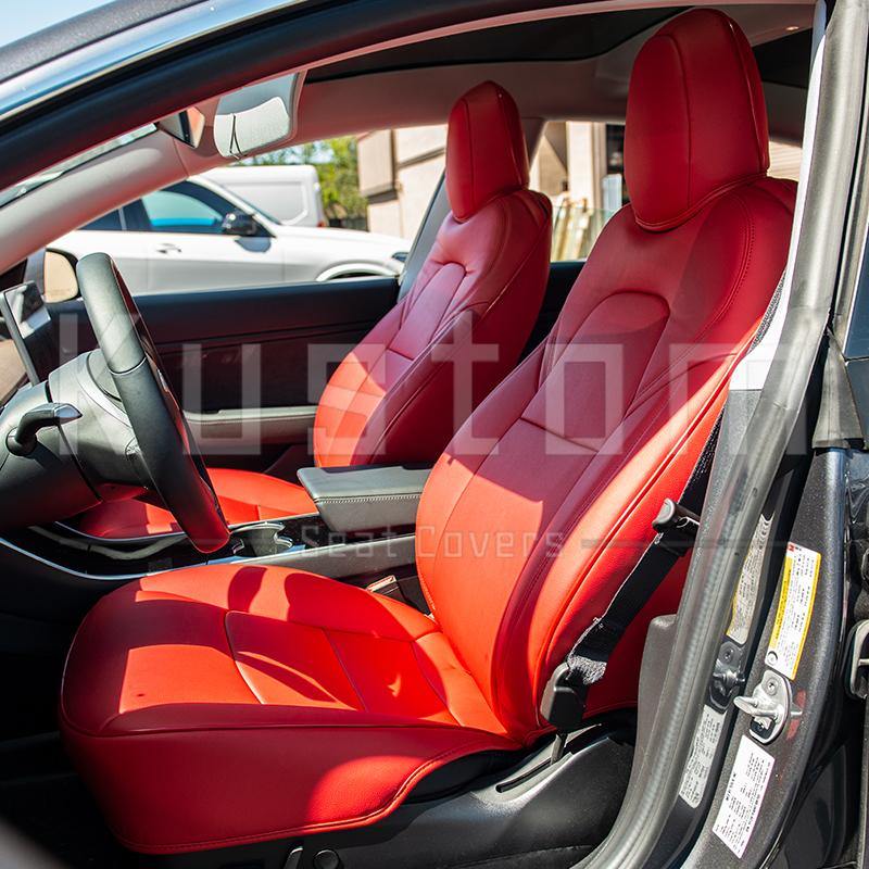 2017-21 Tesla Model 3 Custom Leather Seat Covers