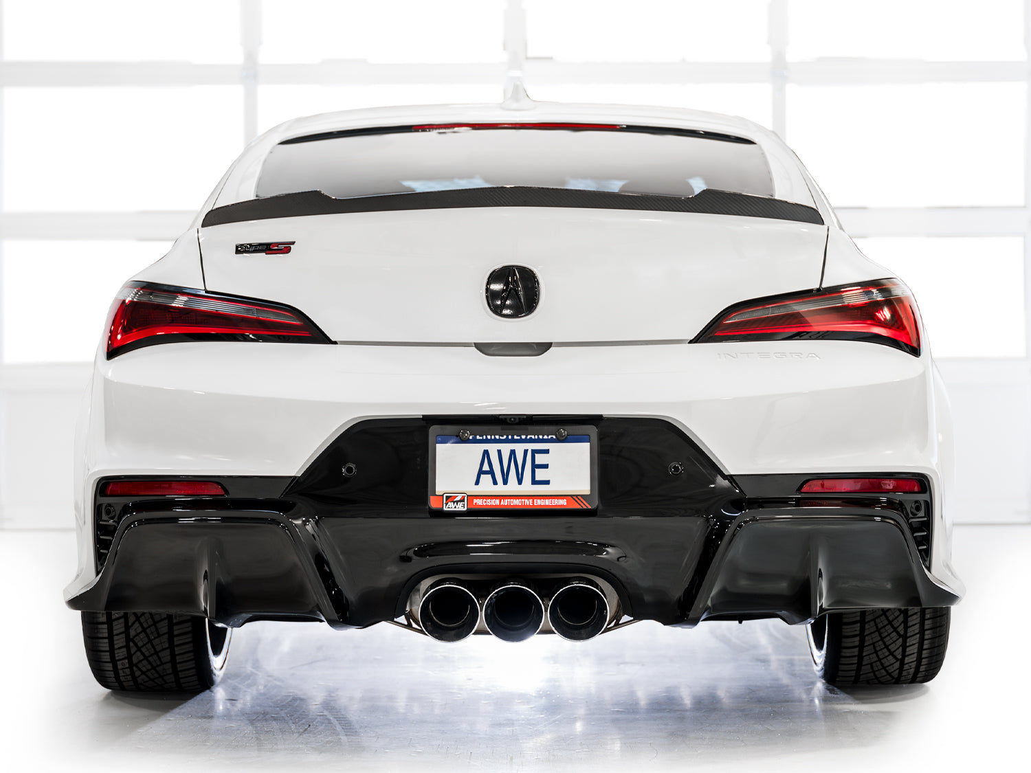 AWE Touring Edition Exhaust for DE5 Integra Type-S - Triple Chrome Silver Tips