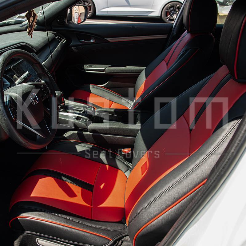 2016-Up Honda Civic Front Leather Seat Covers