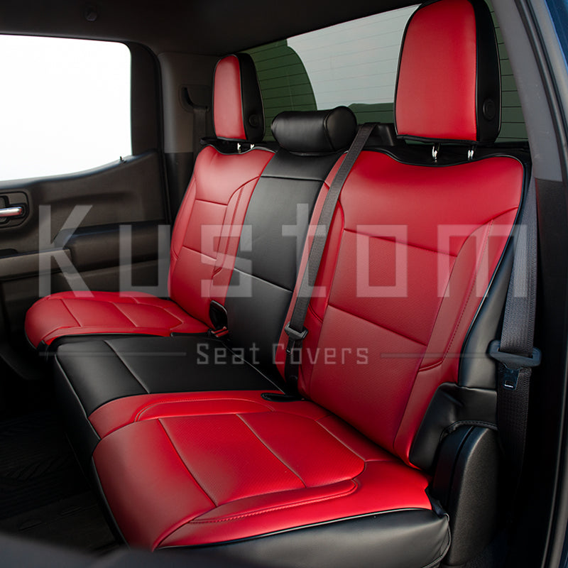 2019-Up Chevrolet Silverado Premium Custom Leather Seat Covers