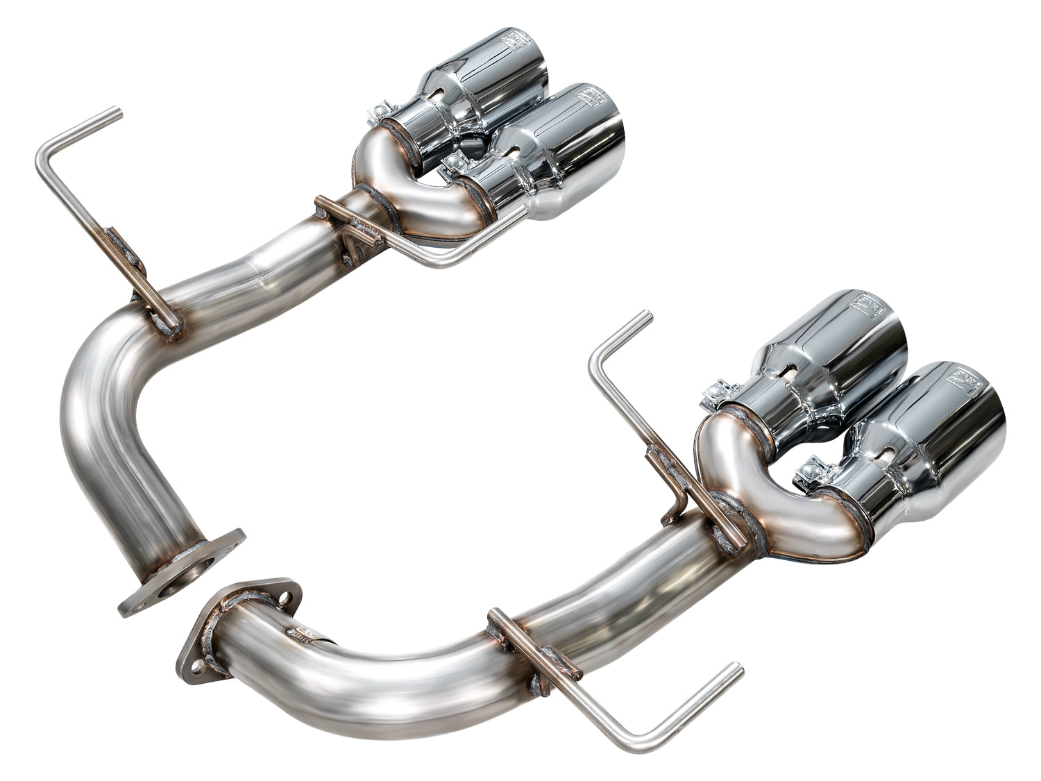AWE Track Edition Axleback Exhaust for VB Subaru WRX - Chrome Silver Tips