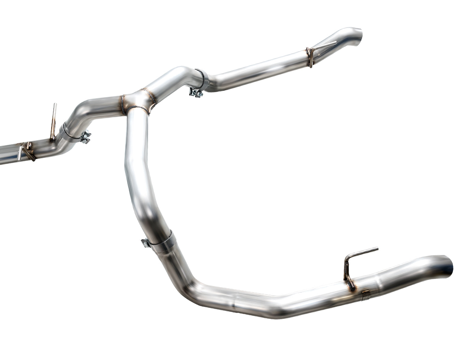 AWE 0FG Catback Split Rear Exit Exhaust for 4th Gen Silverado/Sierra 1500 5.3L (with bumper cutouts) - OE Tips