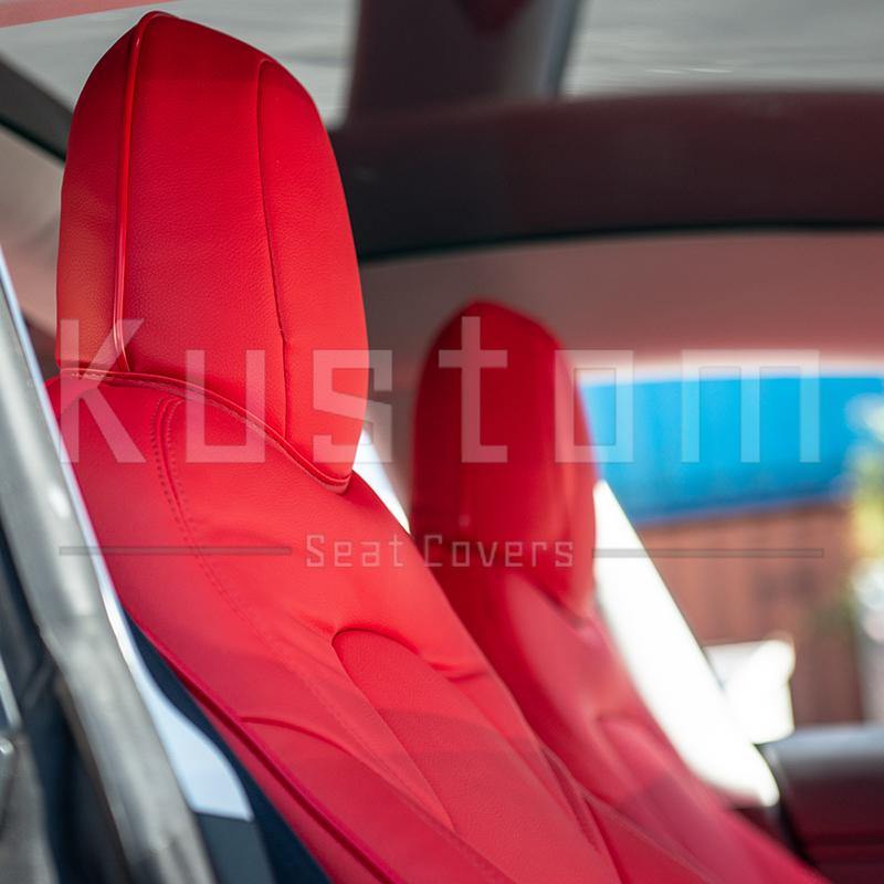 2017-21 Tesla Model 3 Custom Leather Seat Covers