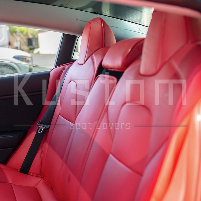 2017-21 Tesla Model 3 Custom Leather Seat Covers