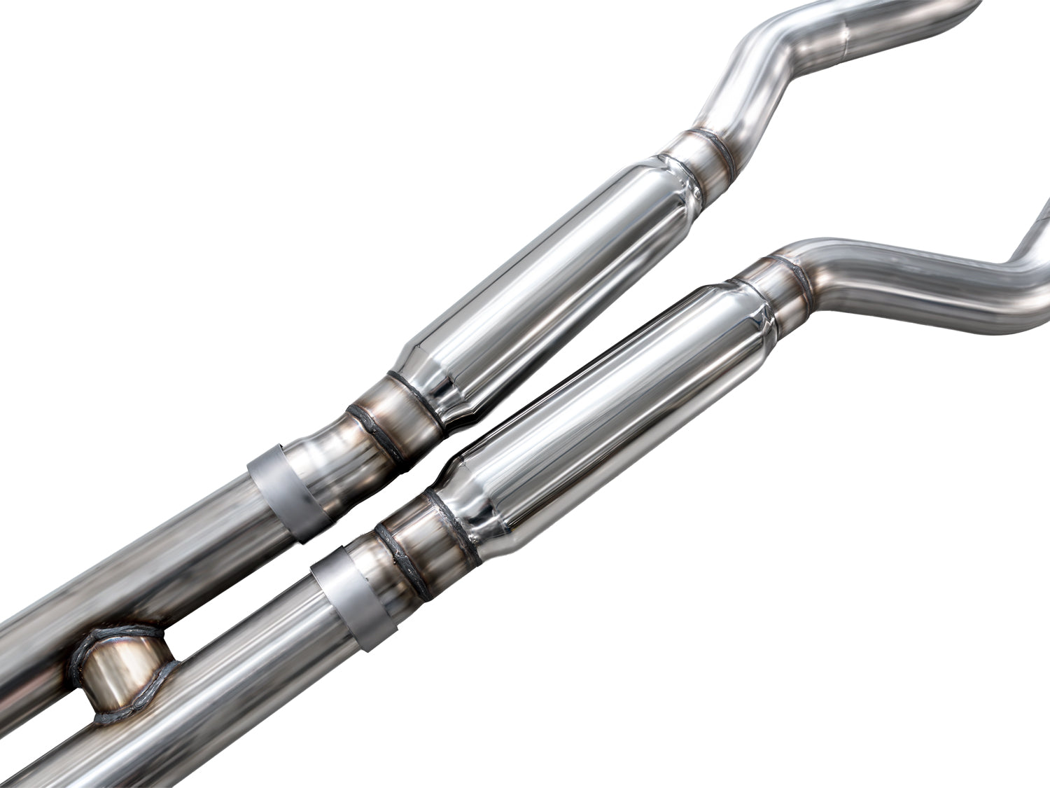 AWE SwitchPath™ Cat-back Exhaust for '18-'23 S550 Mustang GT - Quad Chrome Silver Tips