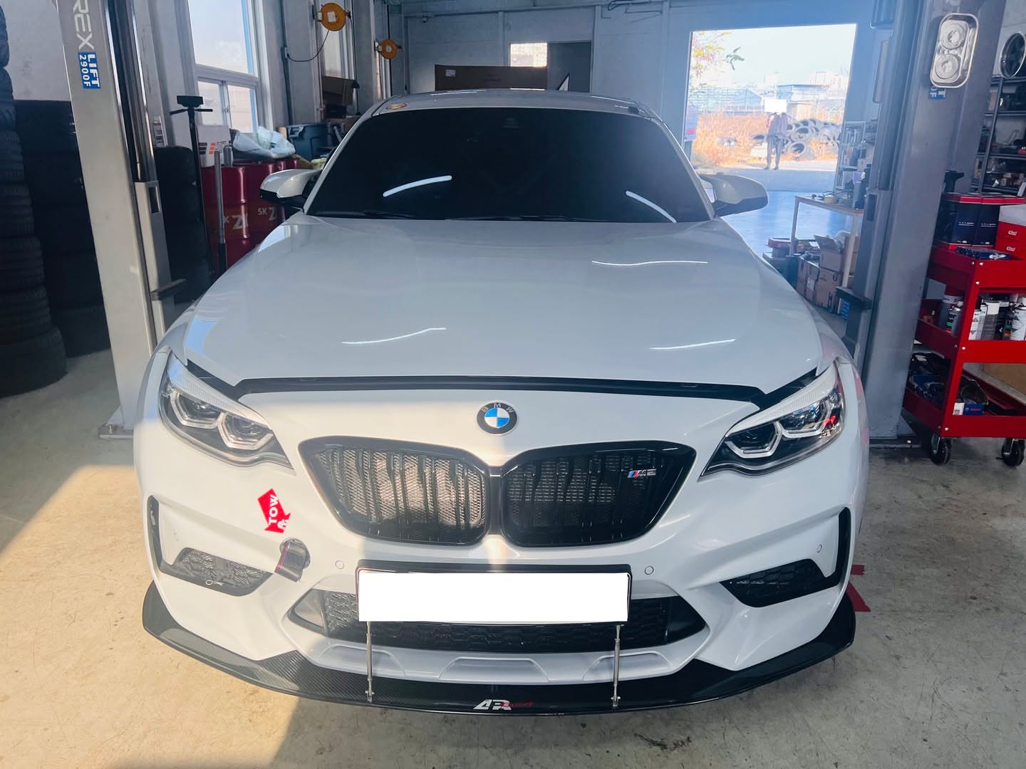 BMW F87 M2 Competition Bumper Carbon Fiber Front Wind Splitter 2019-2021-Front Wind Splitter-Grocery Getter Performance