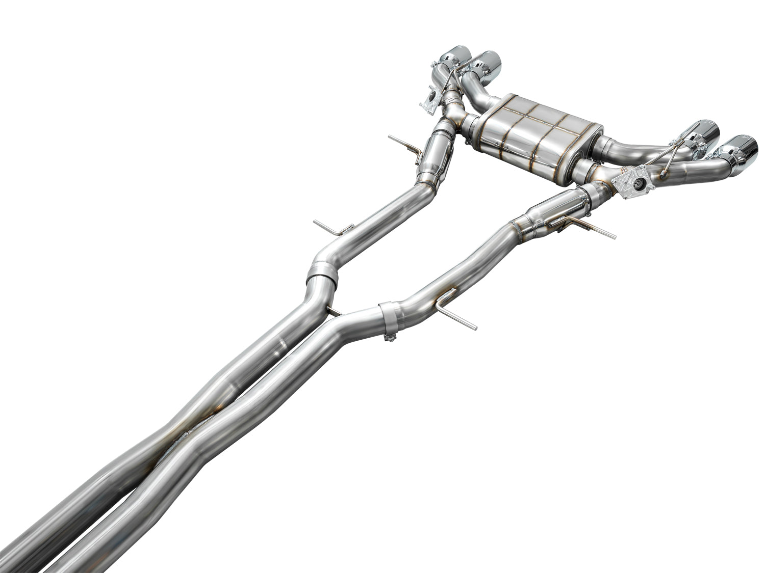 AWE SwitchPath™ Exhaust for Cadillac CT4-V Blackwing - Chrome Silver Tips