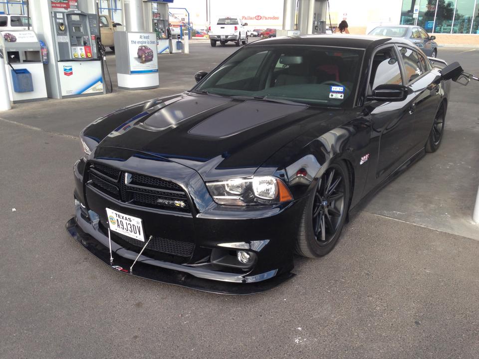 Dodge Charger SRT-8 Carbon Fiber  Front Wind Splitter 2011 - 2014
