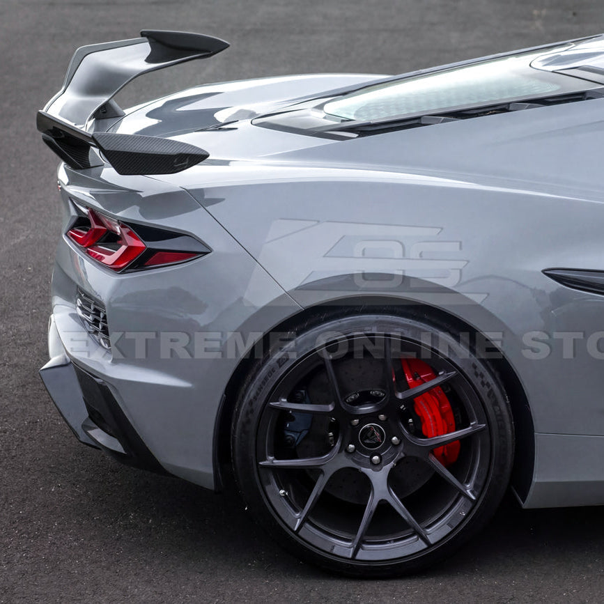 Corvette C8 Z06 W/ Z07 Package Factory Dry Carbon Fiber Rear High Wing Spoiler
