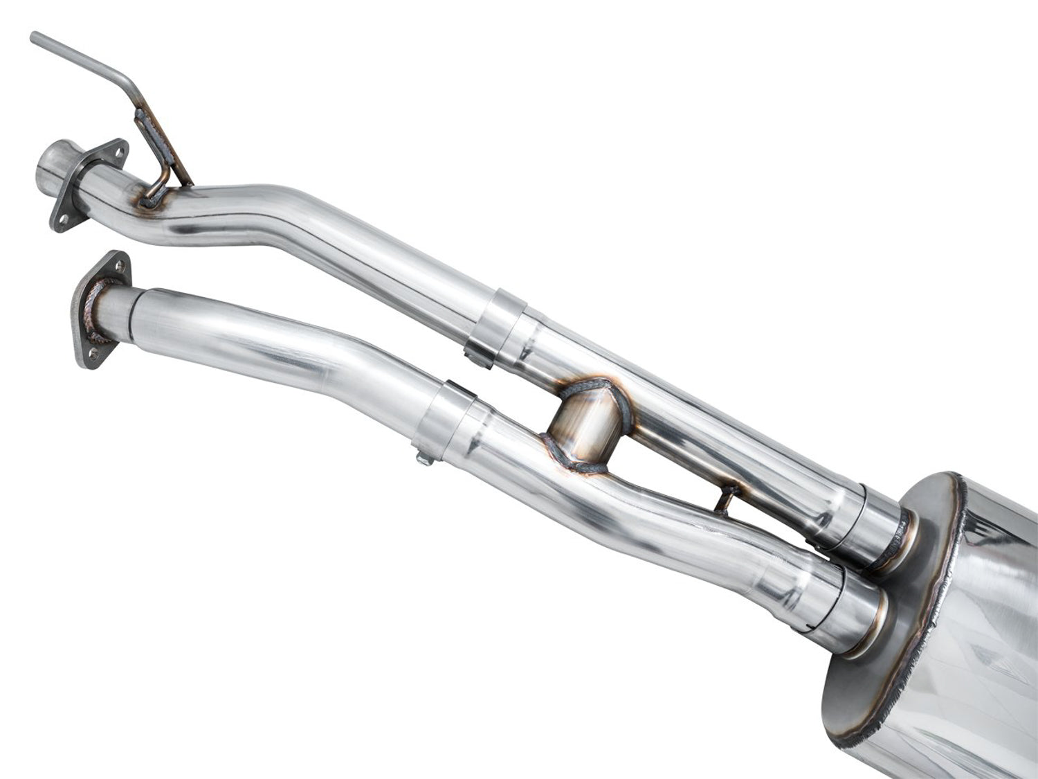 AWE 0FG Exhaust with BashGuard for 3rd Gen Tacoma - Dual Diamond Black Tips