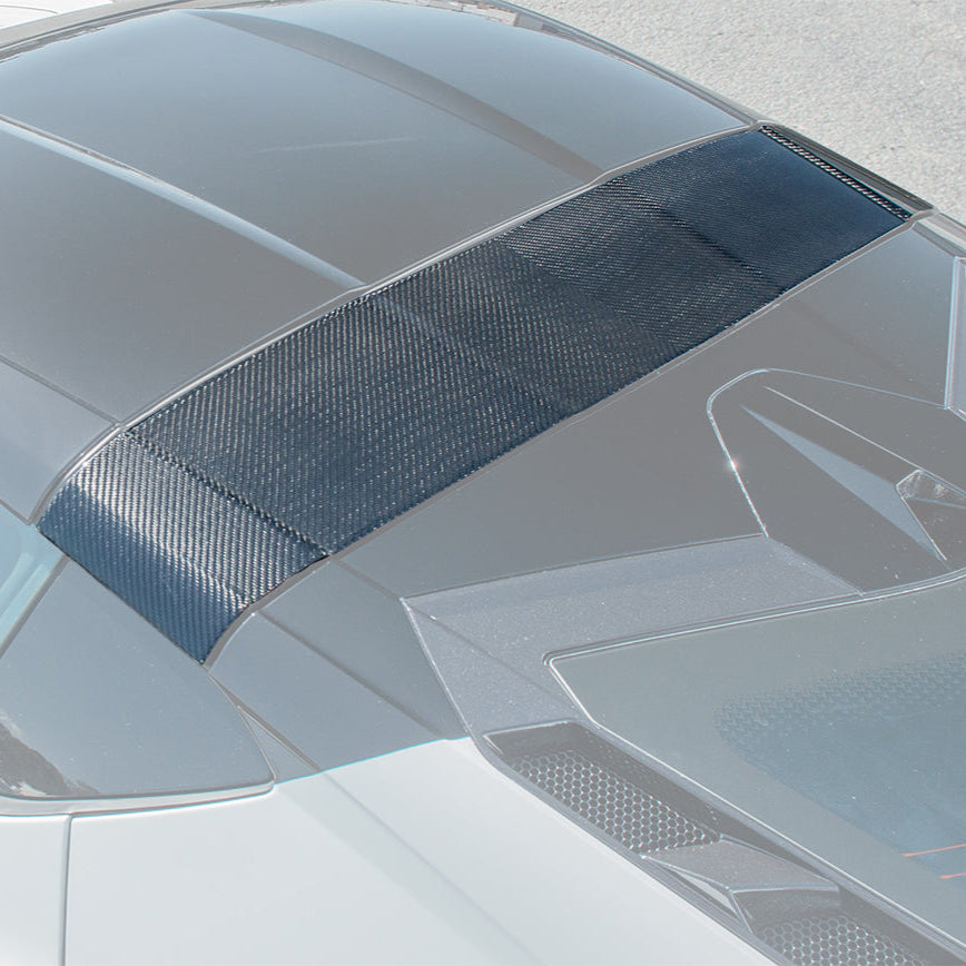 Blemished / Outlet - Chevrolet Corvette C8 DRY CARBON FIBER Top Roof Pillar Bow