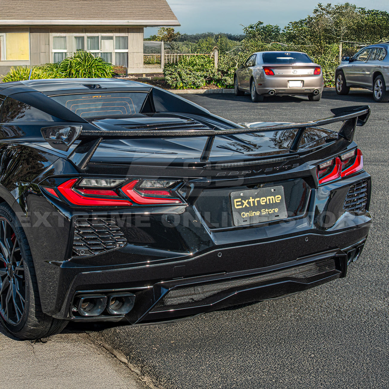 5VM Package Corvette C8 Stingray DRY CARBON FIBER Rear Spoiler