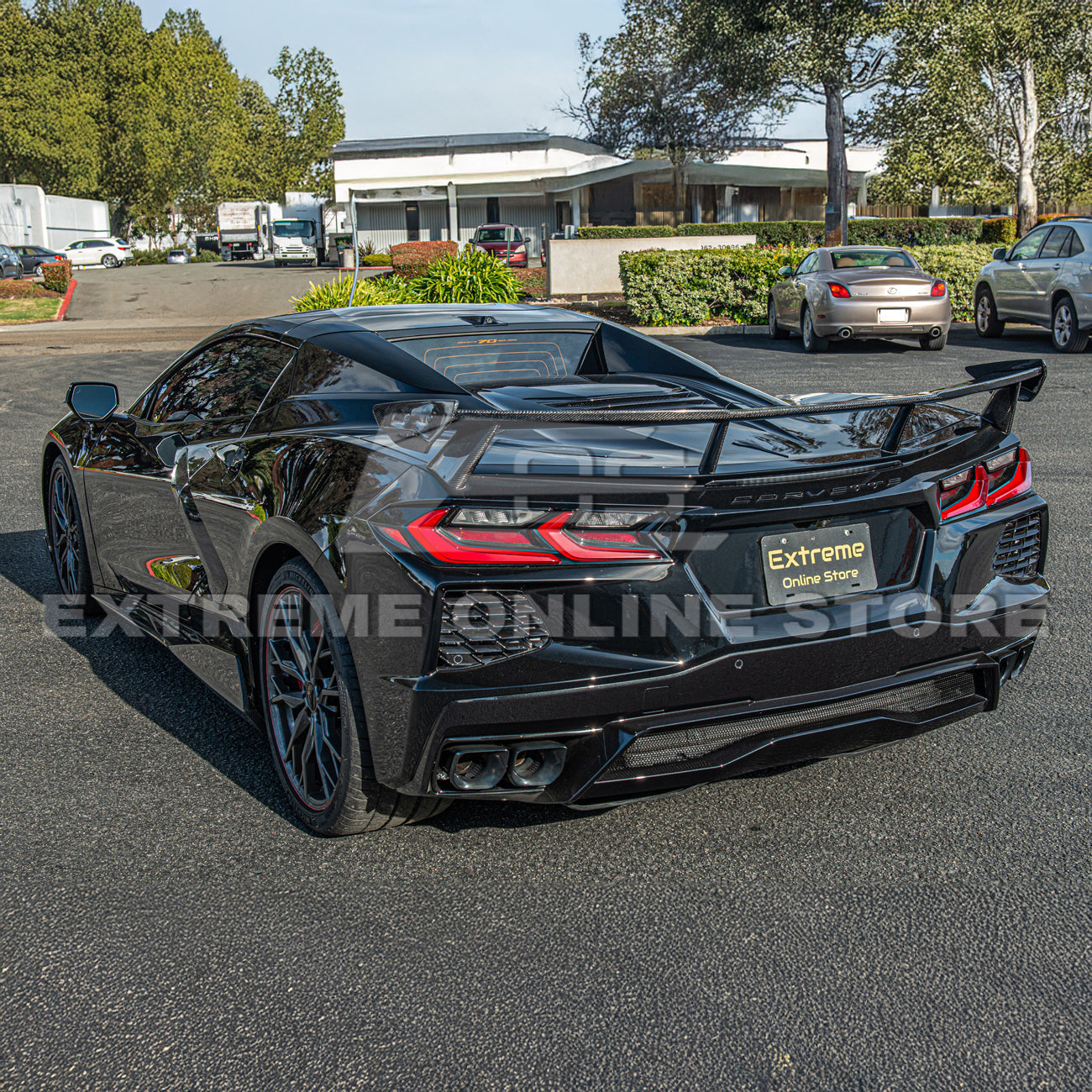 5VM Package Corvette C8 Stingray DRY CARBON FIBER Rear Spoiler