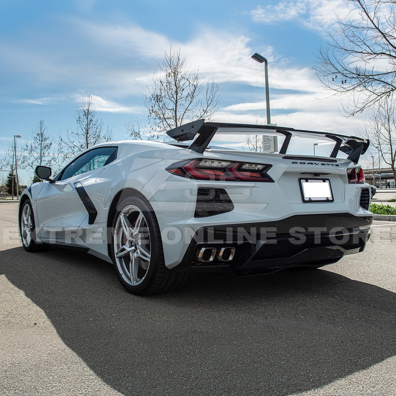 5VM Package Corvette C8 Stingray DRY CARBON FIBER Rear Spoiler