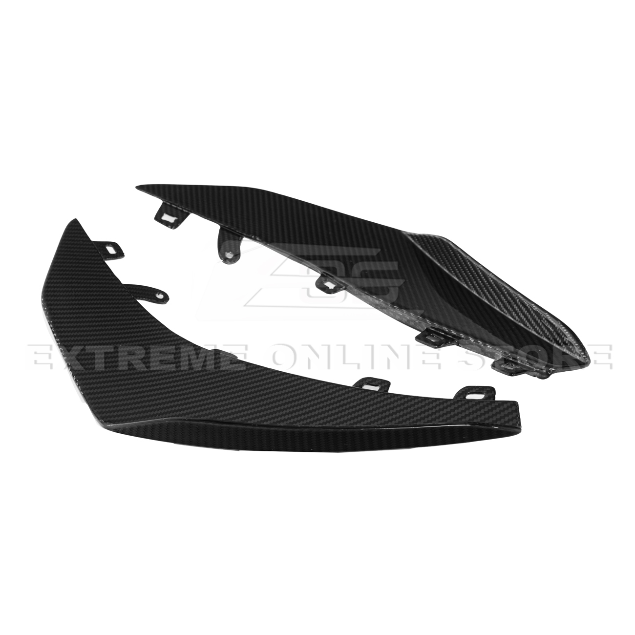 Chevrolet Corvette C8 Z06 / E-Ray DRY CARBON FIBER Front Side Canards