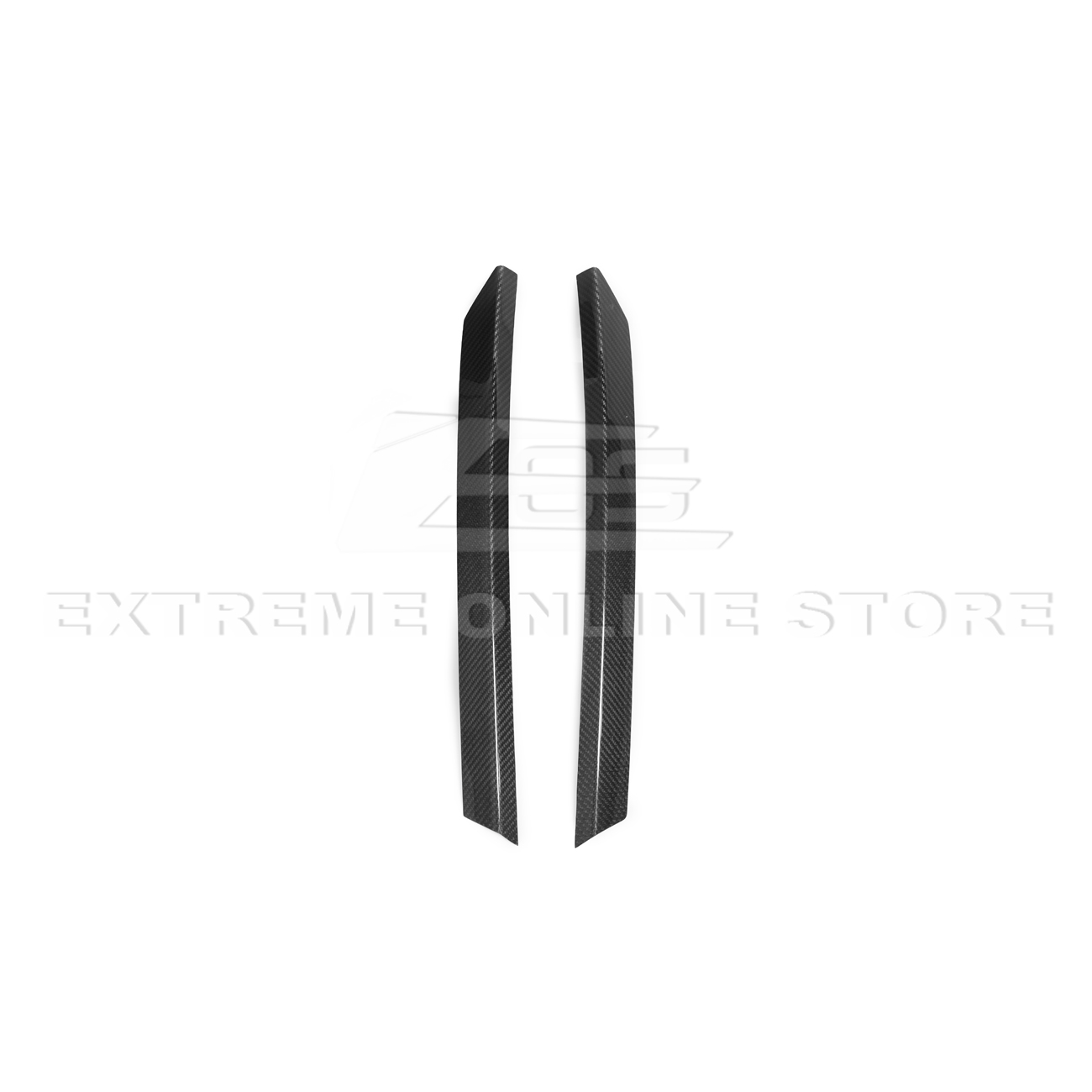 Corvette C8 Z51 DRY CARBON FIBER Rear Spoiler Add-On Wickers Extension