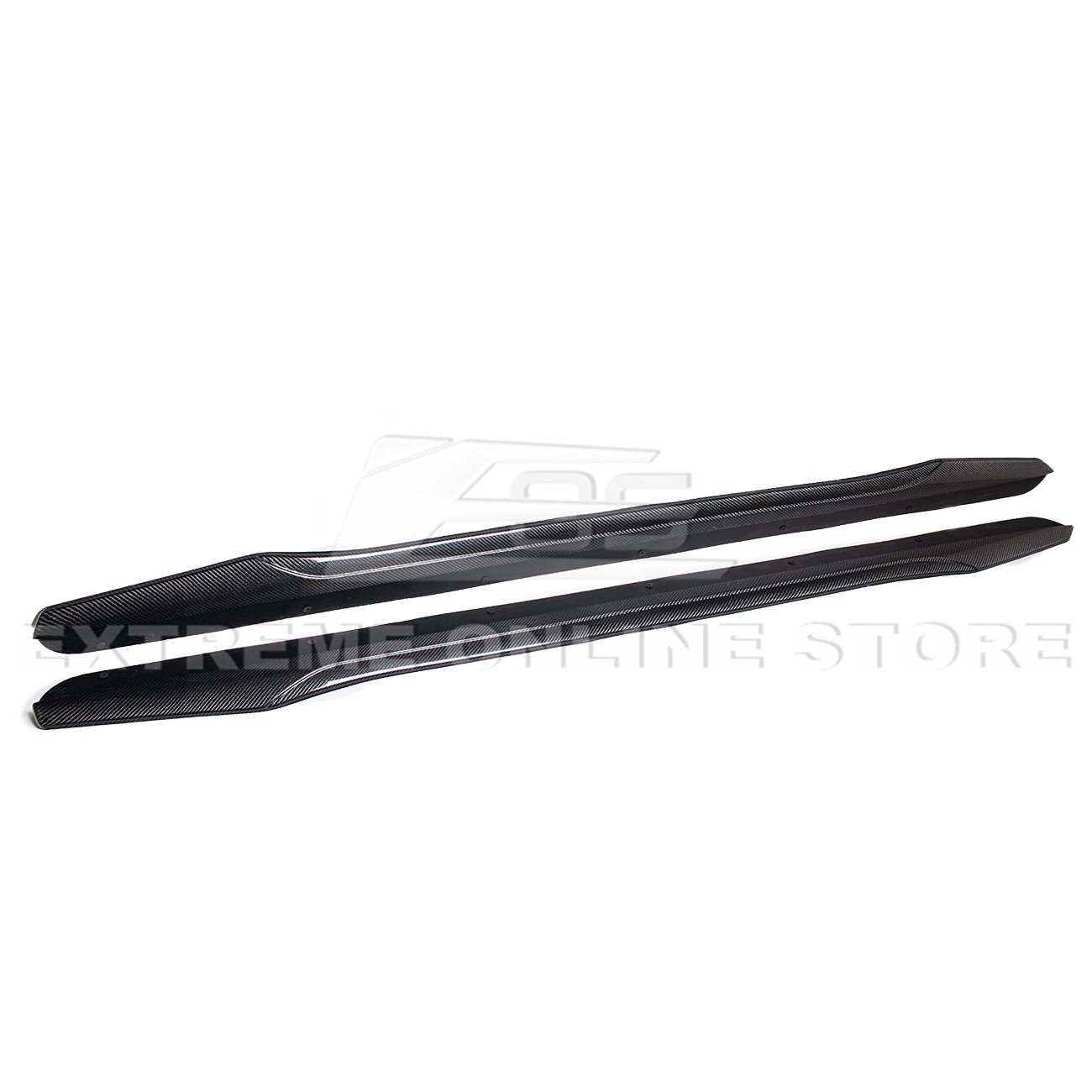 2003-08 Cadillac CTS-V | CARBON FIBER Package Front Lip Splitter & Side Skirts