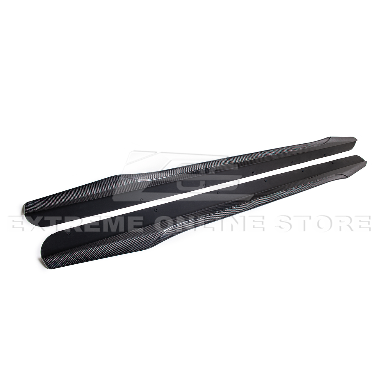 2003-08 Cadillac CTS-V | CARBON FIBER Package Front Lip Splitter & Side Skirts