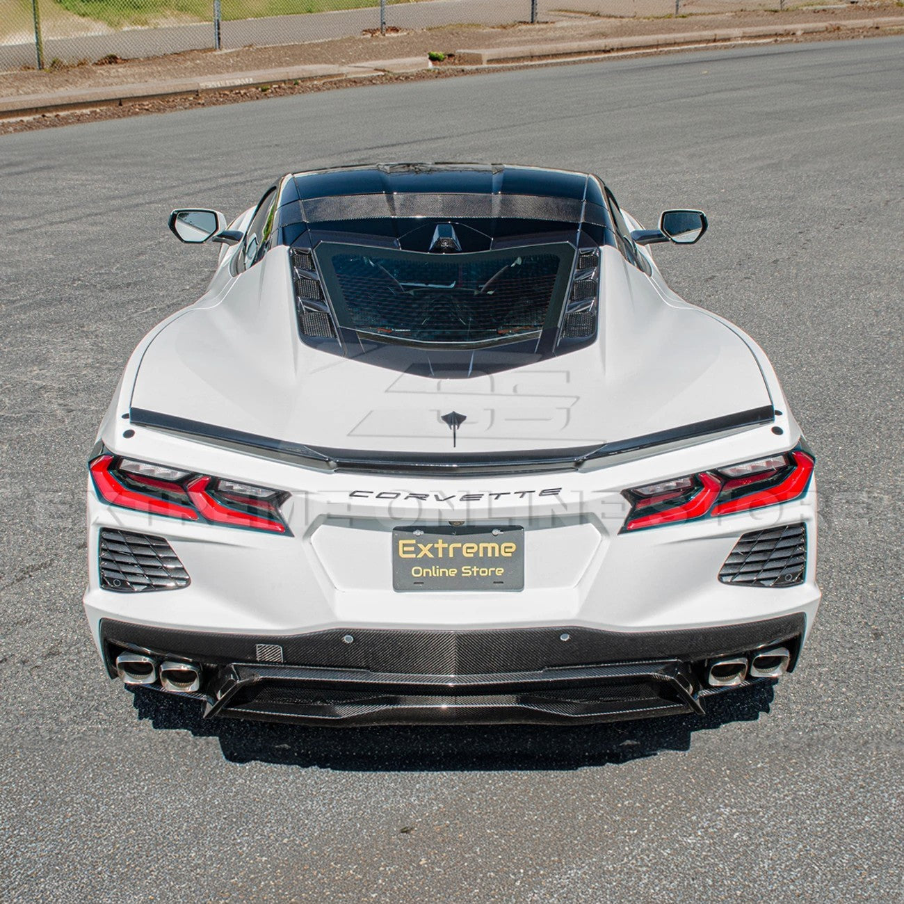 Chevrolet Corvette C8 DRY CARBON FIBER Rear Diffuser