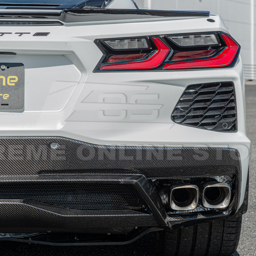 Chevrolet Corvette C8 DRY CARBON FIBER Rear Diffuser