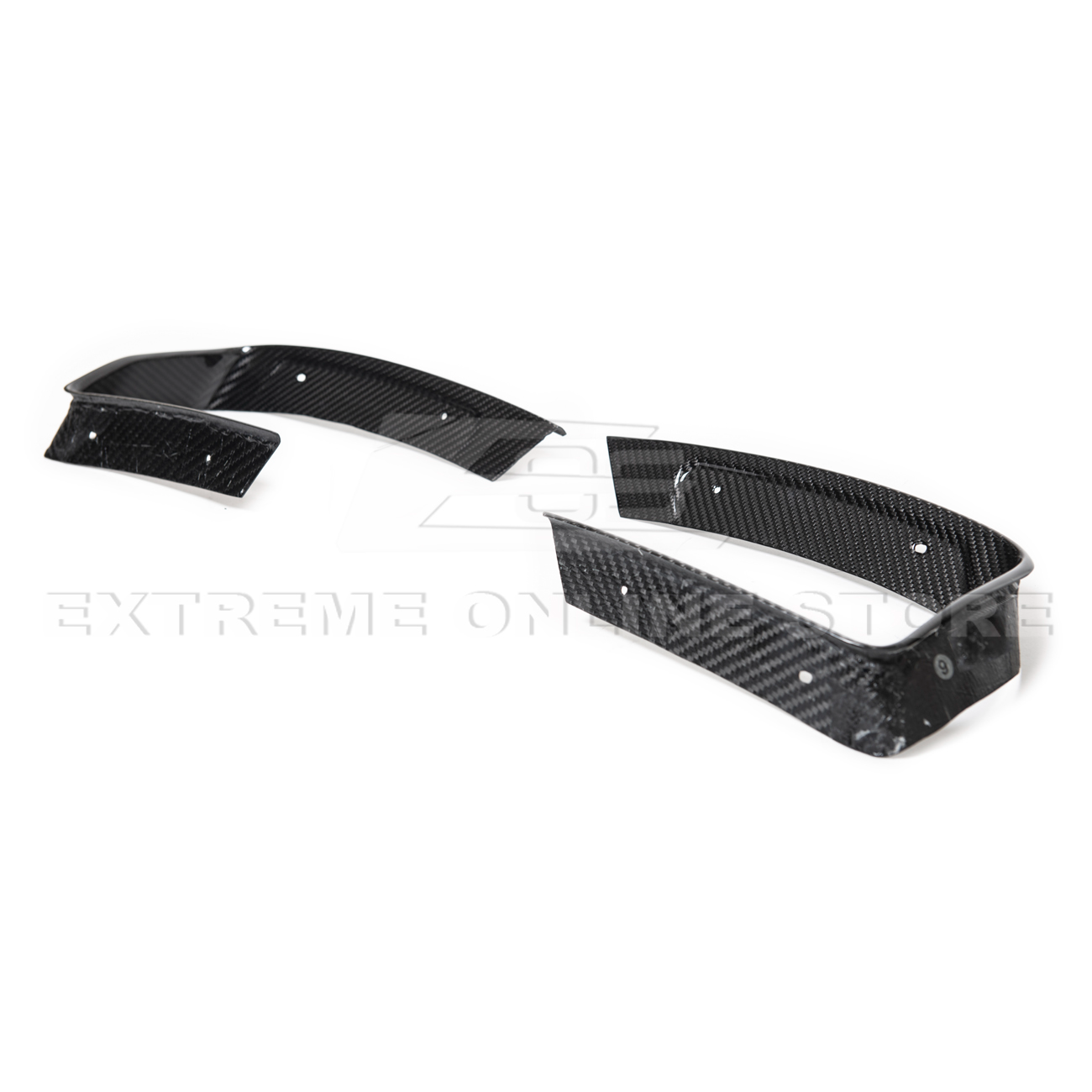 Corvette C8 DRY CARBON FIBER Rear Diffuser Exhaust Bezel
