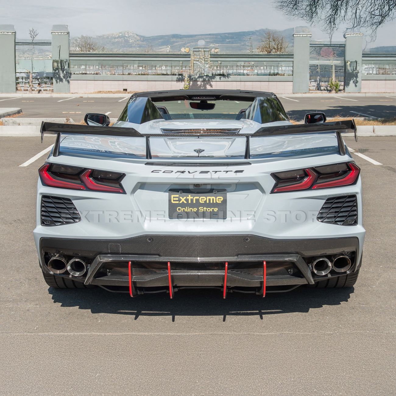 Corvette C8 Stingray Rear Spoiler [5VM  Wickerbill Package]