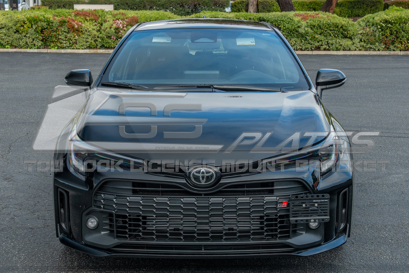 2023-Up Toyota GR Corolla Hatchback Tow Hook License Plate Mount Bracket
