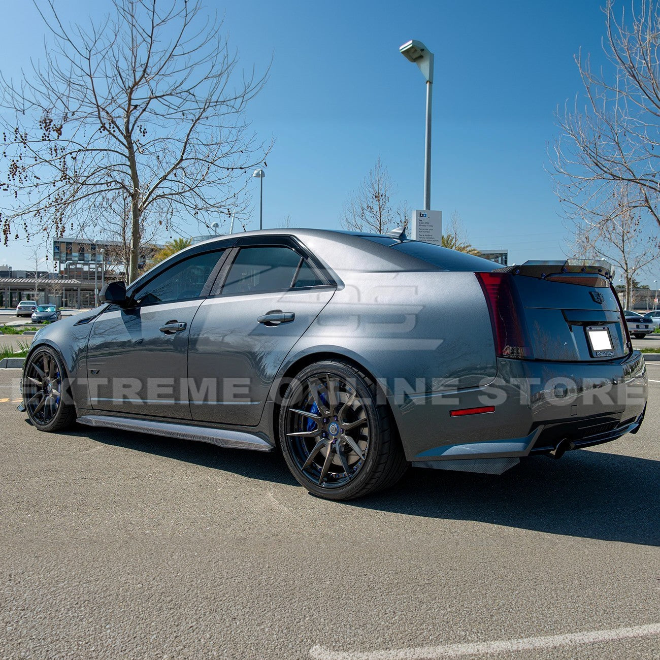 2003-08 Cadillac CTS-V | CARBON FIBER Package Front Lip Splitter & Side Skirts