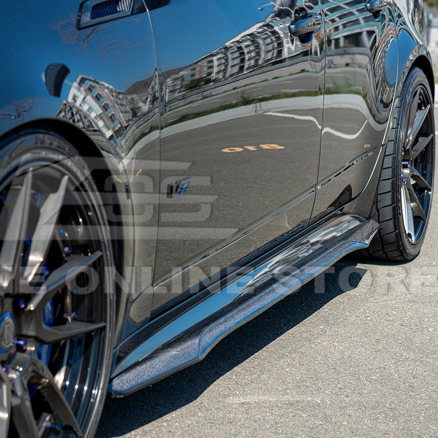 2003-08 Cadillac CTS-V | CARBON FIBER Package Front Lip Splitter & Side Skirts