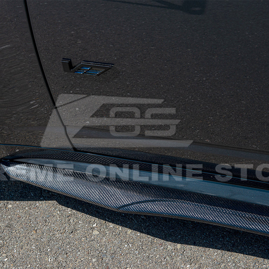 2003-08 Cadillac CTS-V | CARBON FIBER Package Front Lip Splitter & Side Skirts