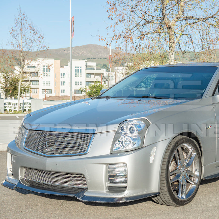 2003-08 Cadillac CTS-V | CARBON FIBER Package Front Bumper Lower Lip Splitter