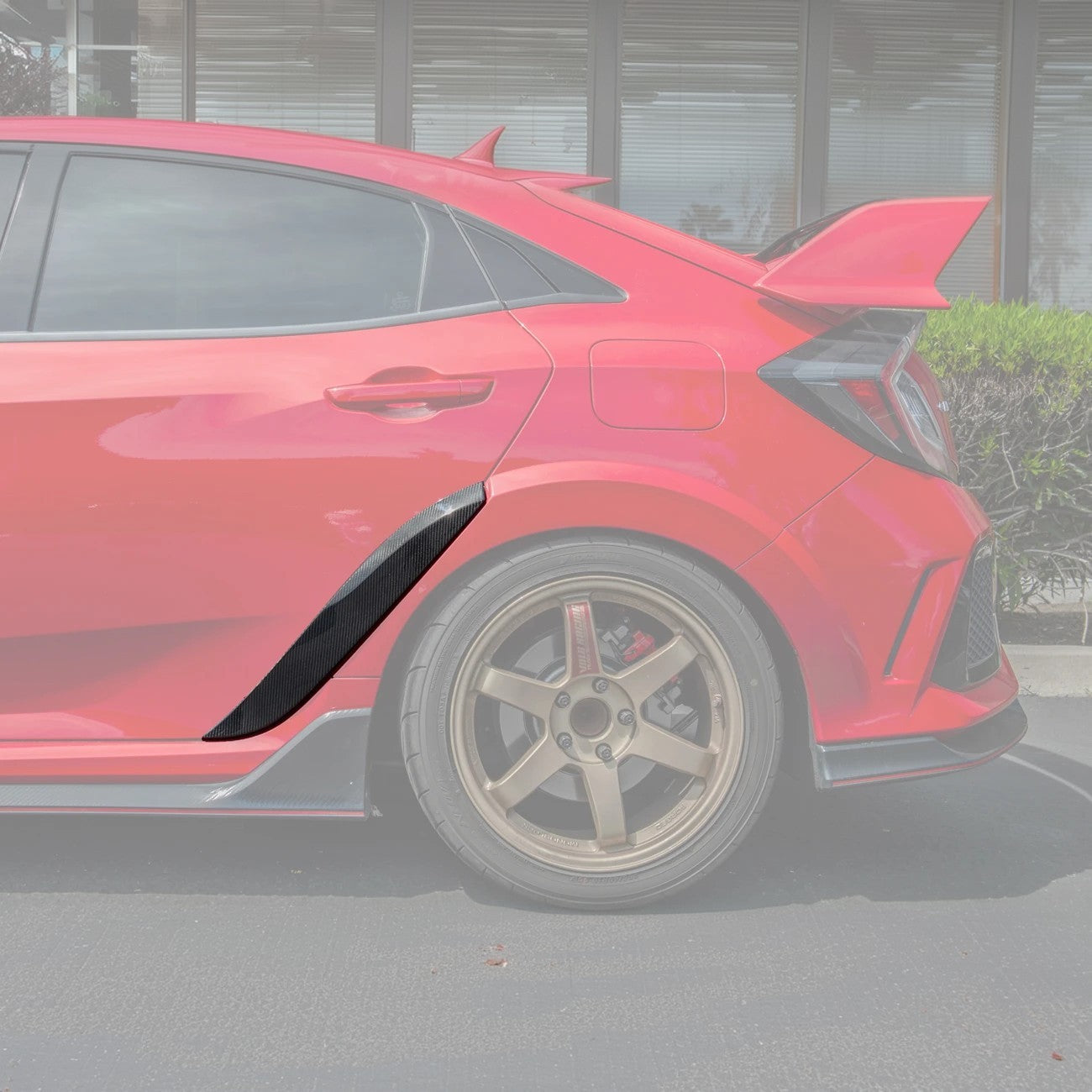 2017-21 Honda Civic Type-R VRS Rear Door Side Fender Trim Cover