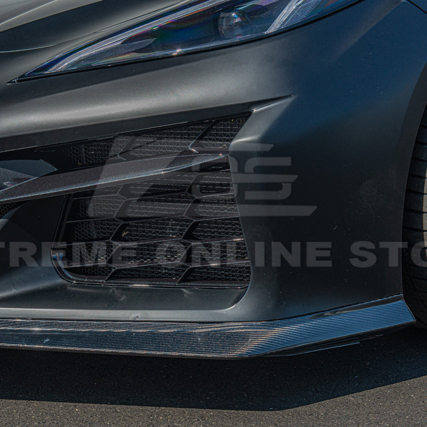 Corvette C8 Z06 / E-Ray DRY CARBON FIBER Front Splitter [Z07 Package]