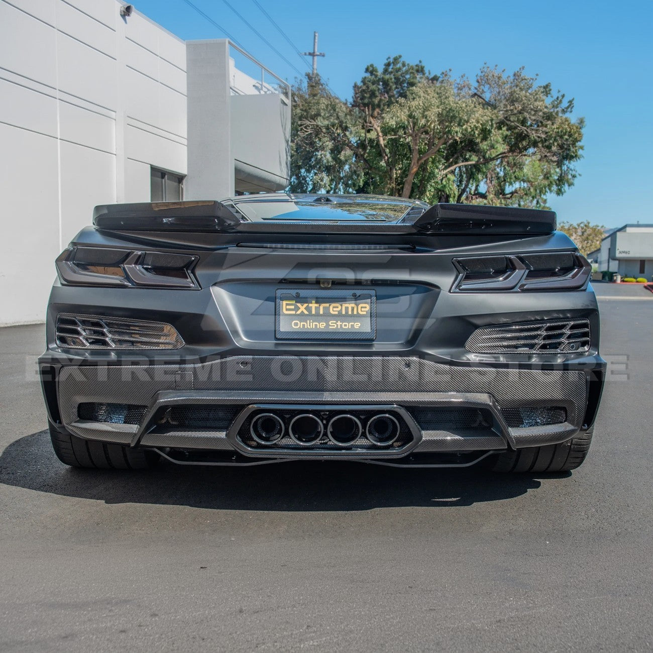 Chevrolet Corvette C8 Z06 DRY CARBON FIBER Rear Bumper Vent