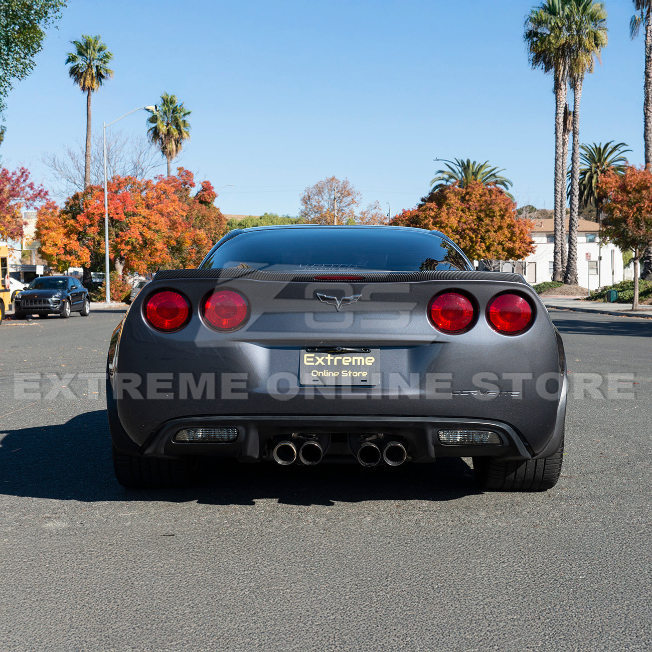 Corvette C6 ZR1 DRY CARBON FIBER Conversion Rear Trunk Spoiler