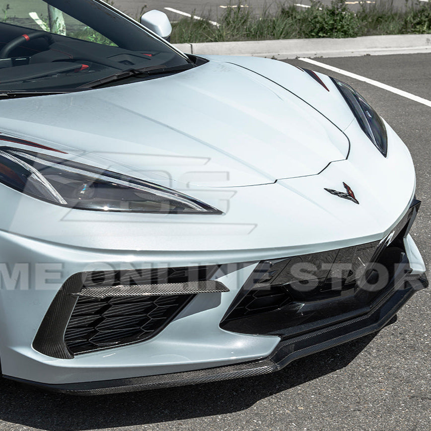 Chevrolet Corvette C8 DRY CARBON FIBER Front Grille Insert
