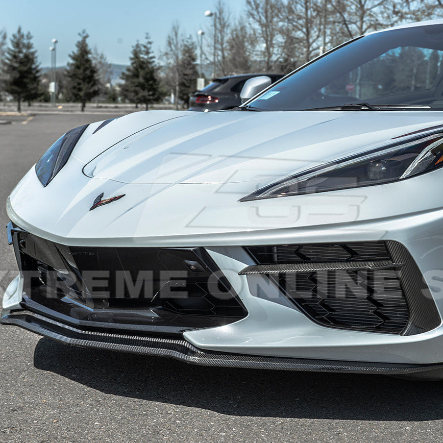 Chevrolet Corvette C8 DRY CARBON FIBER Front Grille Insert