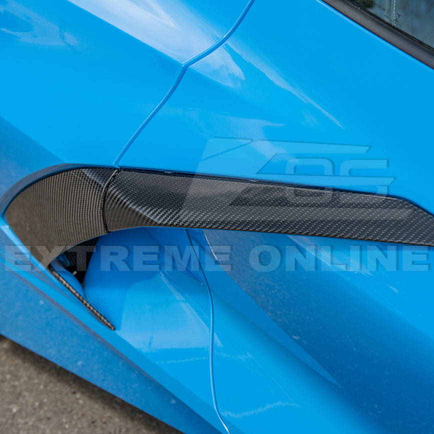 Corvette C8 DRY CARBON FIBER Replacement Side Door Garnish